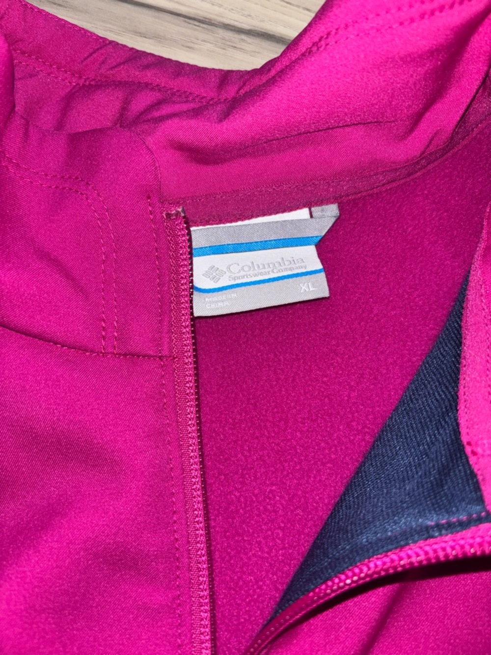 Columbia Raspberry Pink Full-Zip Jacket - Picture 3 of 4